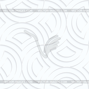 Quilling paper semi circles pin will - vector clipart
