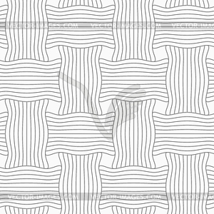 Slim gray striped wavy rectangles - vector clipart / vector image