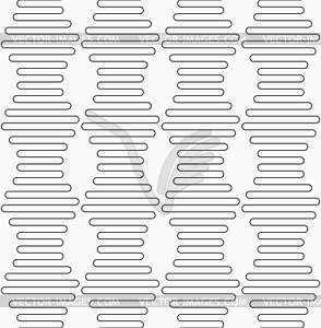 Slim gray vertical hexagonal waves - vector EPS clipart