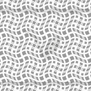 Slim gray wavy squares in different sizes - vector clip art