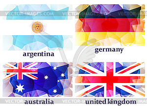 Flags of world, - vector clipart