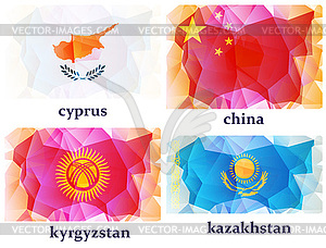 Flags of world, - vector image