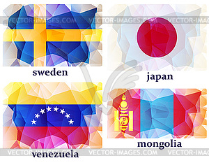 Flags of world, - vector image