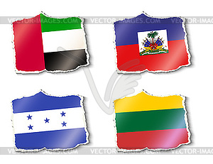 Flags of world, - vector clipart