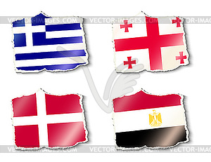 Flags of world, - vector image