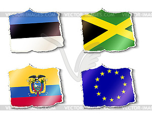 Flags of world, - vector image