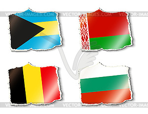 Flags of world, - vector clipart