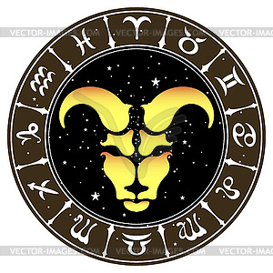 Zodiac sign Aries , - vector clipart