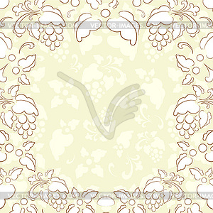 Vintage frame in retro style - vector clipart