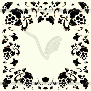 Vintage frame in retro style - vector clipart