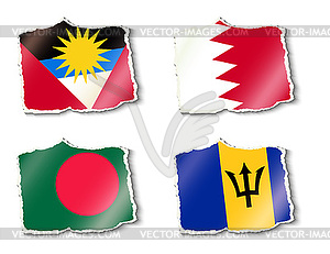 Flags of world, - vector image