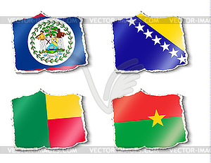 Flags of world, - vector clipart