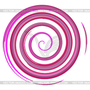 Lilac watercolor spiral, elements for design, - vector EPS clipart