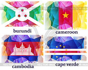 Flags of world, - vector image