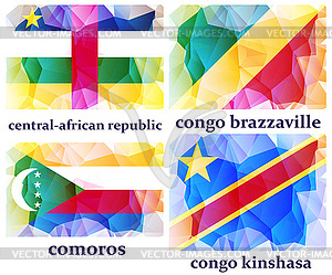 Флаги мира, - векторный графический клипарт