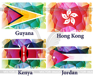 Flags of world, - vector EPS clipart