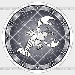 Cancer zodiac sign - vector image