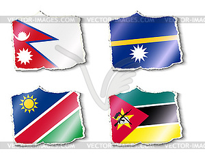 Flags of world - vector clipart