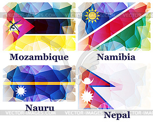 Flags of world - vector clip art