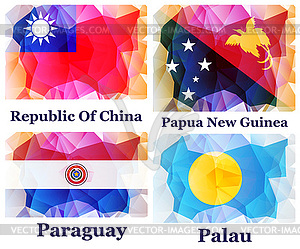 Flags of world - vector clipart