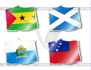 Flags of world - vector clip art