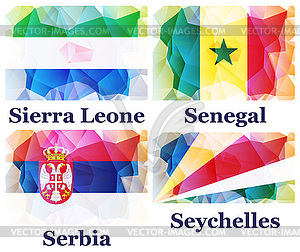 Flags of world - vector clip art