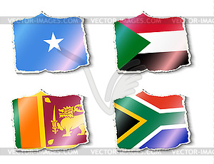 Flags of world - vector clipart