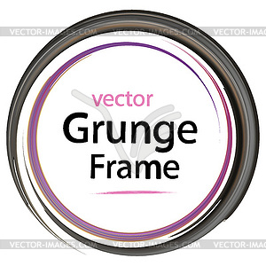 Grunge frame, retro - vector clipart