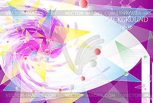 Abstract background, watercolor spiral - vector image