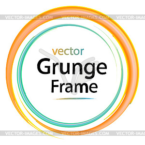 Grunge frame, retro - vector image