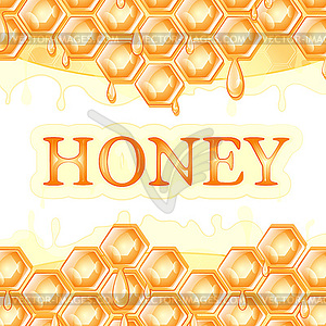 Мед соты - векторизованное изображение клипарта