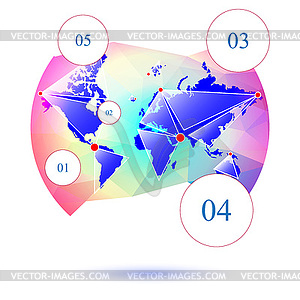 World map - vector clipart