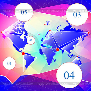 World map - vector clipart