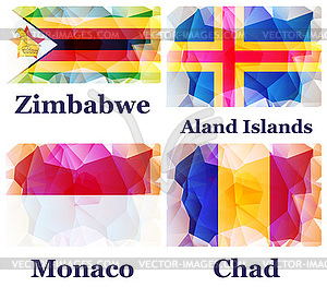 Flags of world - vector clipart