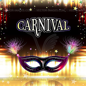 Venetian carnival mask - vector clipart