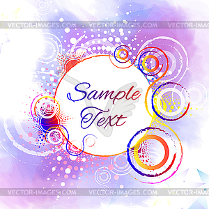 Abstract watercolor background - vector clipart