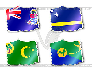 Set of flags - vector EPS clipart