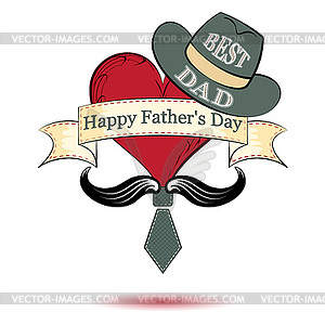 Fathers day, - vector clipart / vector image