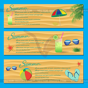 Summer Flyer Template - vector image