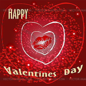 Valentines Day Background - vector clipart