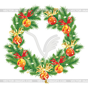 Christmas wreath  - vector image