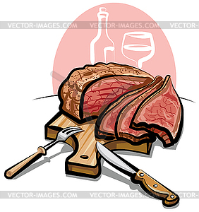 Roast beef - vector clipart