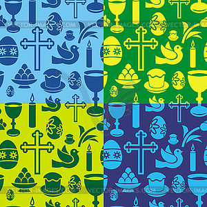 Eastern seamless patterns - vector clipart