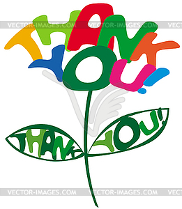 Thank you - vector image