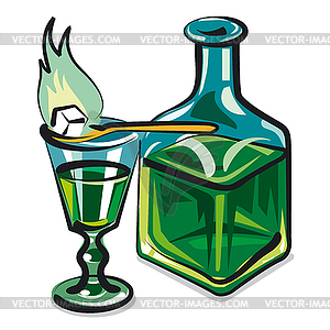 Absinthe - vector clipart