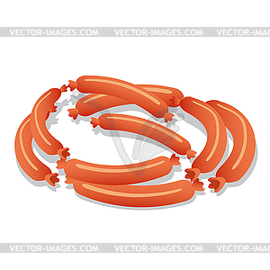 Sausages - vector clip art