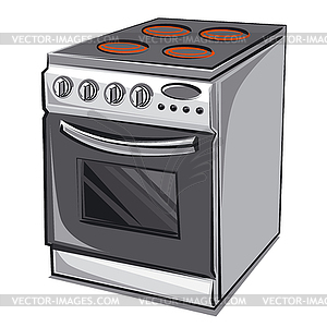 Electric cooker - vector clipart