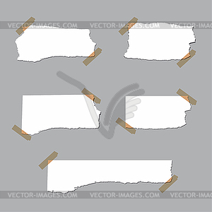 Empty stickers - vector image