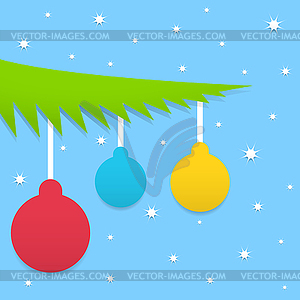 Blue Christmas background - vector clipart