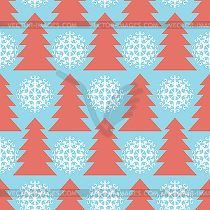 Seamless Christmas pattern - vector clipart